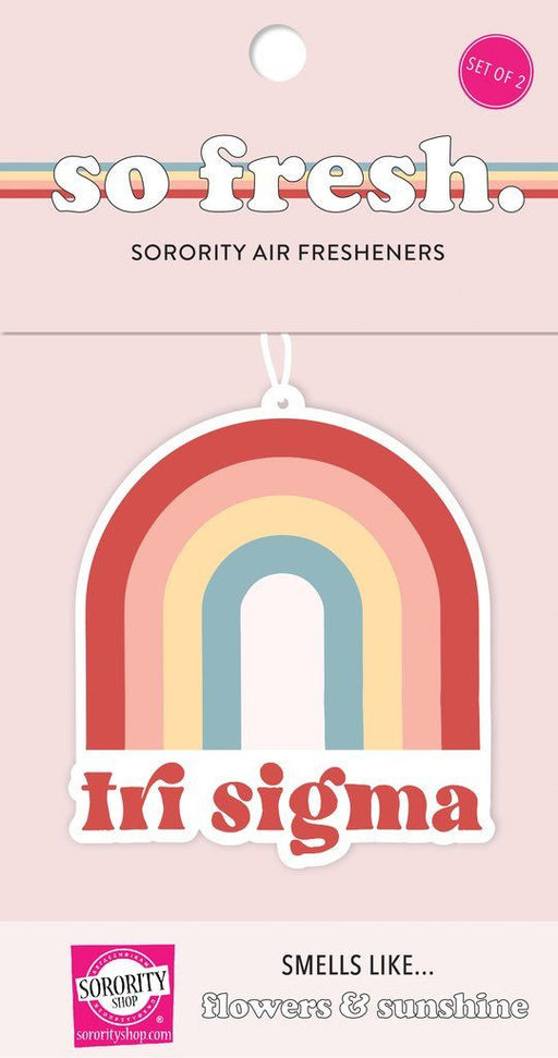 Caraccessories Sigma Sigma Sigma Rainbow Retro Air Freshener - Flowers & Sunshine Scent