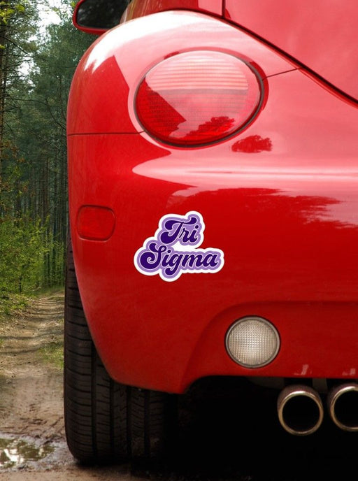 Caraccessories Sigma Sigma Sigma Retro Sorority Car Magnet Set of 2