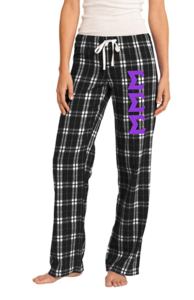 Sigma Sigma Sigma Women's Flannel Plaid Pant Pj's Sigma Sigma Sigma Women's Flannel Plaid Pant - PJ's