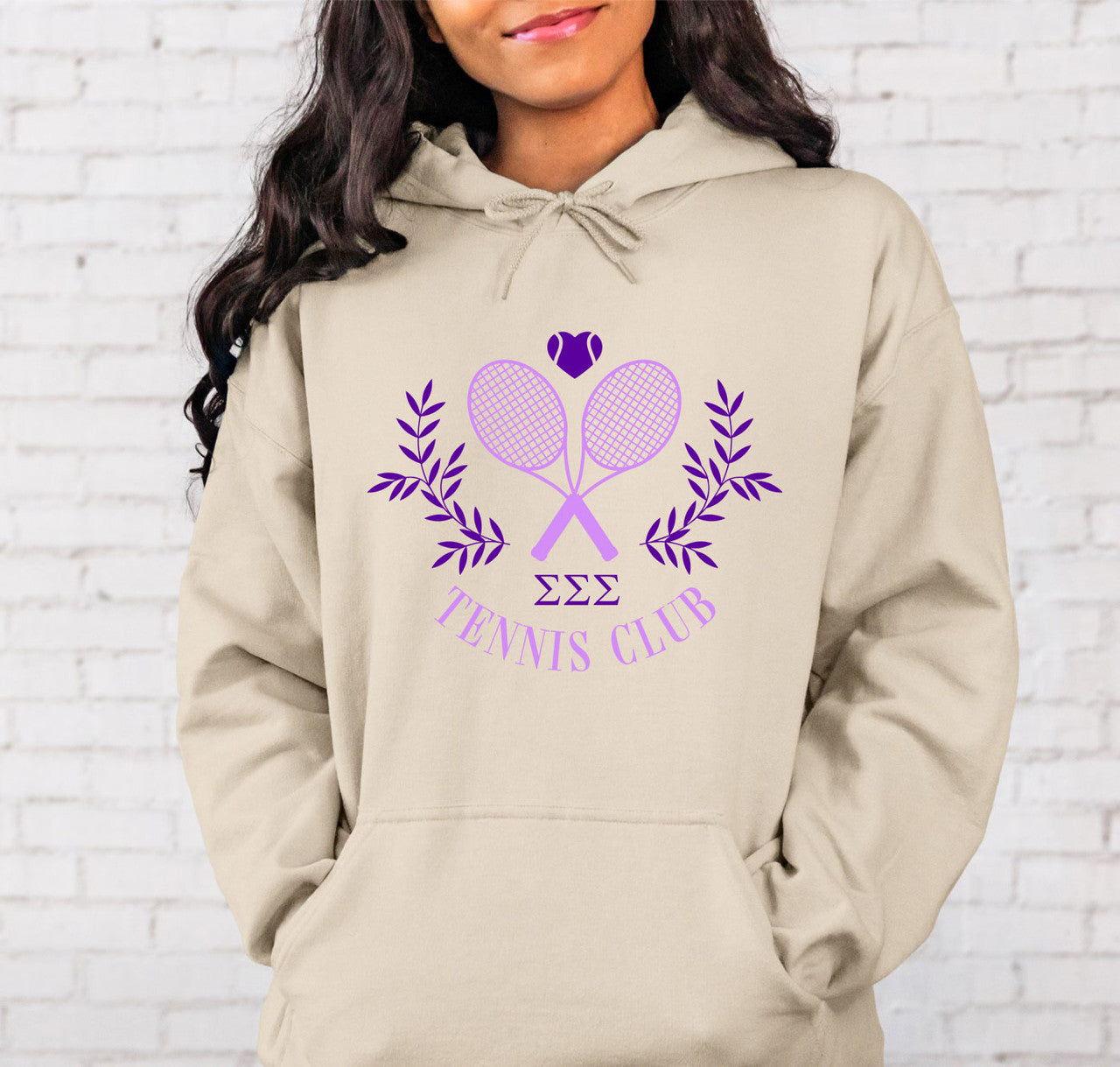 Sigma Sigma Sigma Tennis Club Hoodie Sigma Sigma Sigma Tennis Club Hoodie