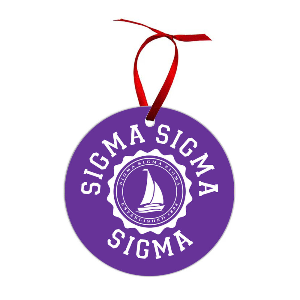 Sigma Sigma Sigma Shield Christmas Ornaments Sigma Sigma Sigma Shield  Christmas Ornaments