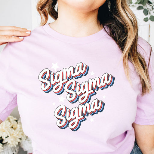 Sigma Sigma Sigma Sigma Sigma Sigma Flashback Tees