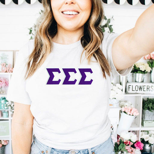 Sigma Sigma Sigma Sigma Sigma Sigma Custom Twill Tee