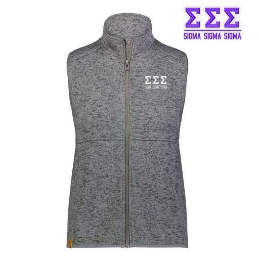 Sigma Sigma Sigma Sigma Sigma Sigma Alpine Sweater Fleece Vest