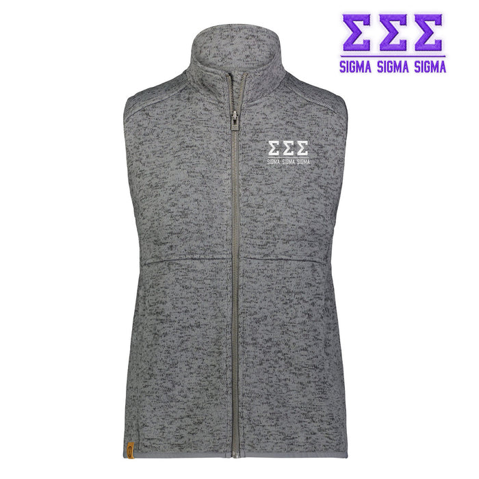 Sigma Sigma Sigma Alpine Sweater Fleece Vest Sigma Sigma Sigma Alpine Sweater Fleece Vest
