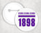 Sigma Sigma Sigma Stripe Est Pin Buttons Sigma Sigma Sigma Stripe Established Pin Buttons