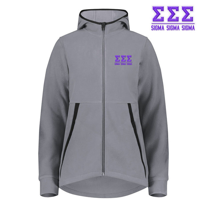 Sigma Sigma Sigma Chill Full Zip Hoodie Sigma Sigma Sigma Chill Full Zip Hoodie