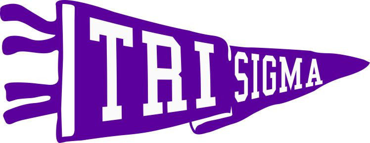 Sigma Sigma Sigma Pennant Decal Sigma Sigma Sigma Pennant Decal