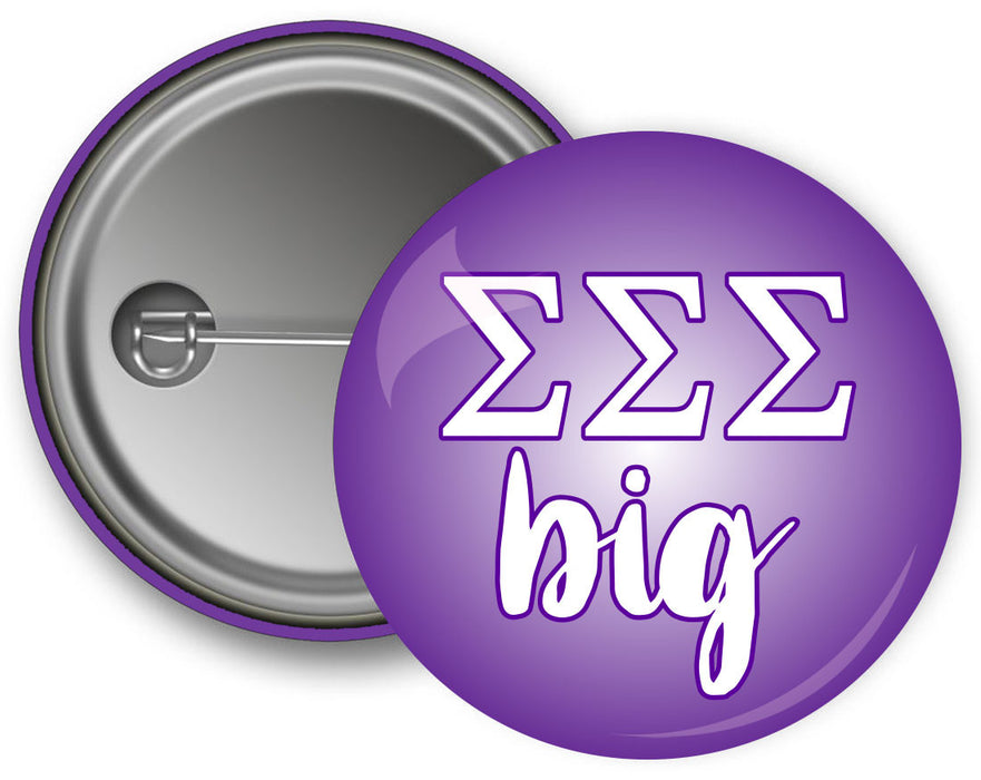 Sigma Sigma Sigma Big Button Sigma Sigma Sigma Big Button