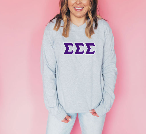 Sigma Sigma Sigma DISCOUNT Sigma Sigma Sigma Lettered Long Sleeve Tee