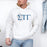 Printify Sigma Tau Gamma Crest World Famous Hooded Sweatshirt Sigma Tau Gamma Crest World Famous Hooded Sweatshirt