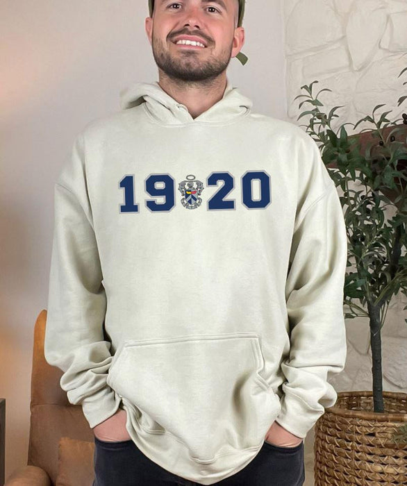 Sigma Tau Gamma Crest Year Hooded Sweatshirt Sigma Tau Gamma Crest Year Hooded Sweatshirt