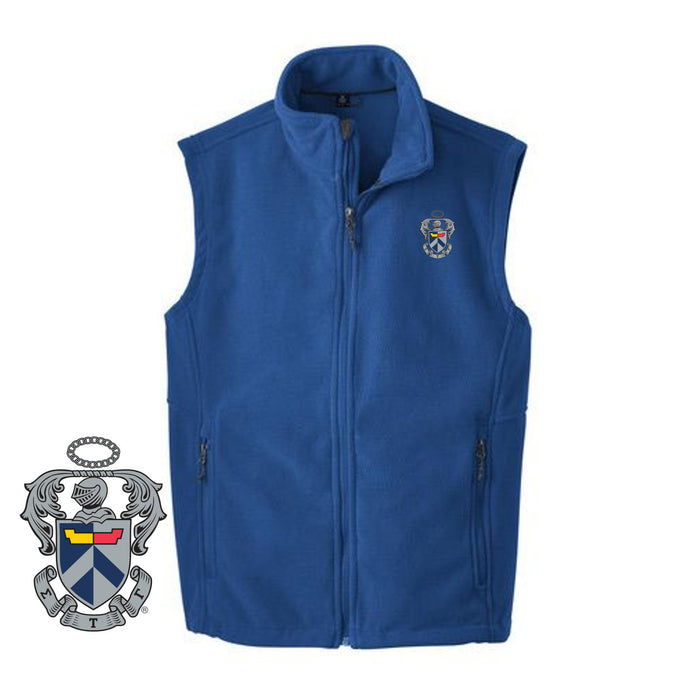 Sigma Tau Gamma Fleece Crest Shield Vest Sigma Tau Gamma Fleece Crest - Shield Vest