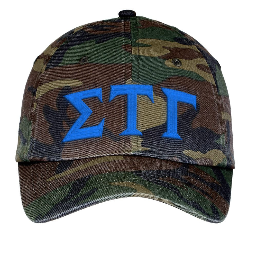 Sigma Tau Gamma Lettered Camouflage Hat Sigma Tau Gamma Lettered Camouflage Hat