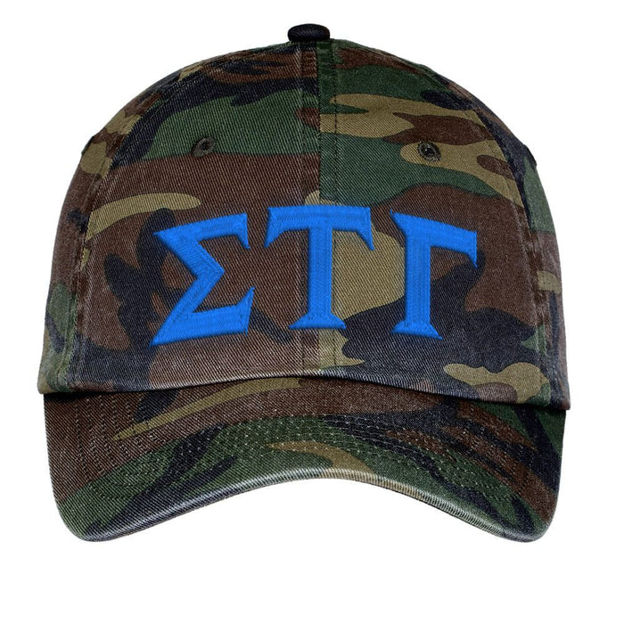 Sigma Tau Gamma Lettered Camouflage Hat Sigma Tau Gamma Lettered Camouflage Hat