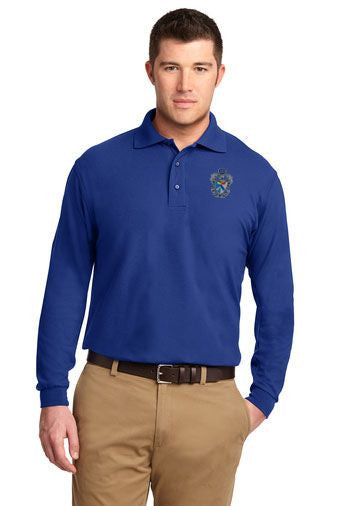 Sigma Tau Gamma DISCOUNT-Sigma Tau Gamma Emblem Long Sleeve Polo
