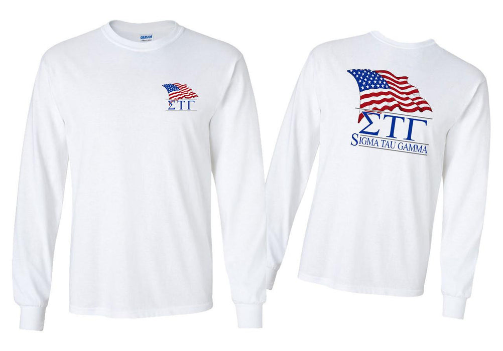 Greekgear Sigma Tau Gamma Patriot Long Sleeve T Shirts Sigma Tau Gamma Patriot Long Sleeve T-Shirts