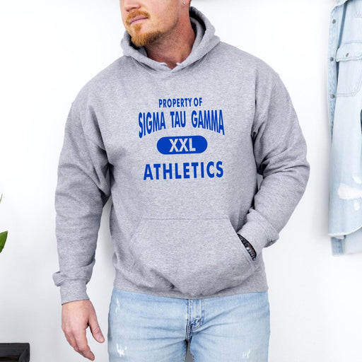 Sweatshirts Sigma Tau Gamma Property Of Athletics Hooded Sweatshirts