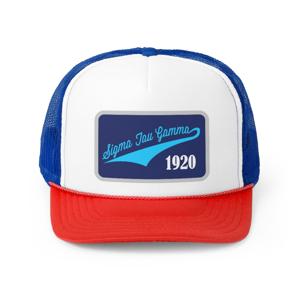 Sigma Tau Gamma Tail Patch Design Trucker Hats Sigma Tau Gamma Tail Patch Design Trucker Hats