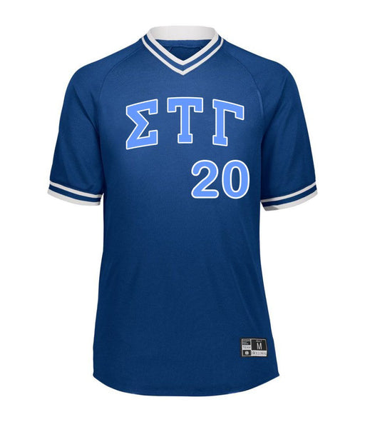 Sigma Tau Gamma Sigma Tau Gamma Retro V-Neck Baseball Jersey