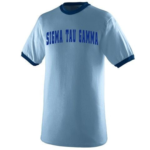 Sigma Tau Gamma Ringer T Shirt Sigma Tau Gamma Ringer T-shirt