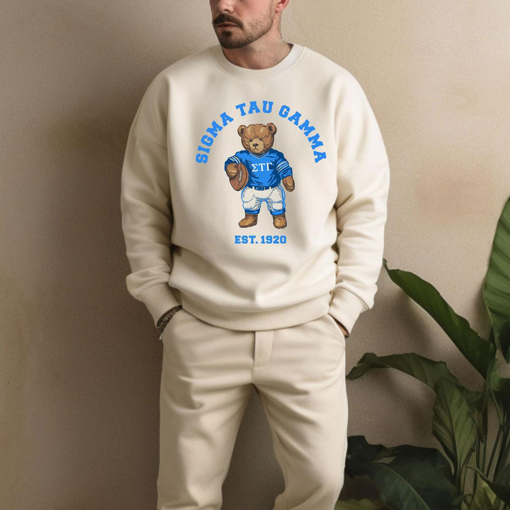 Sigma Tau Gamma Teddy Bear Crewneck Sweatshirt Sigma Tau Gamma Teddy Bear Crewneck Sweatshirt