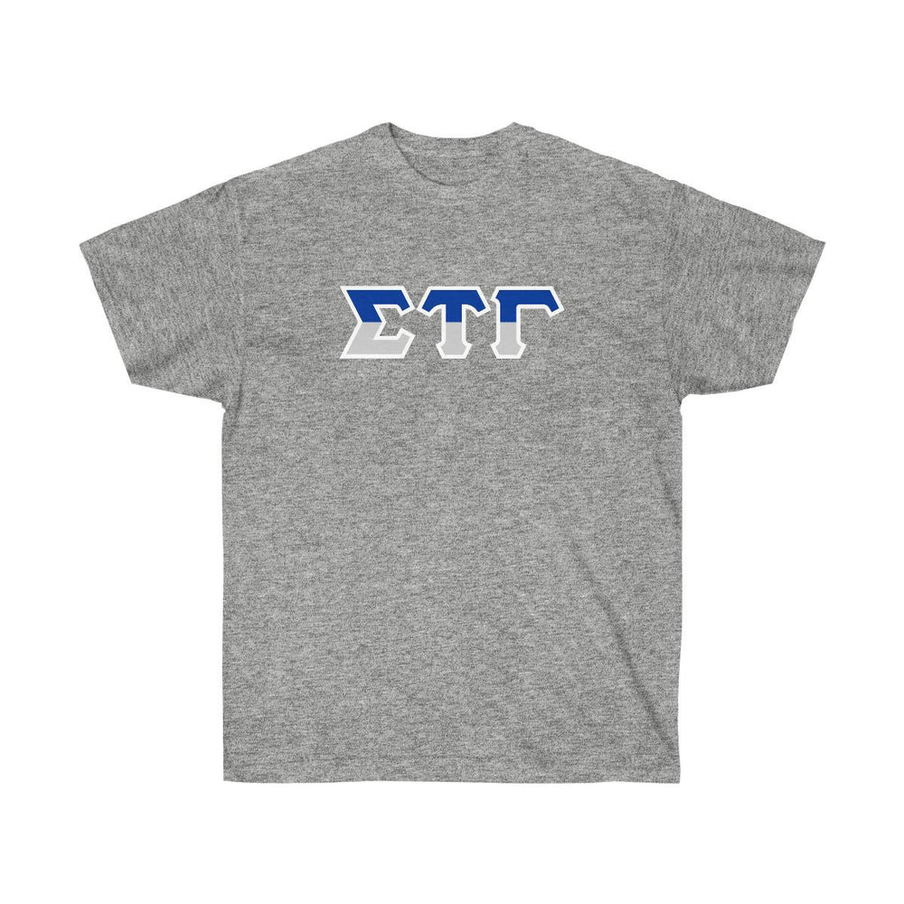 Printify Sigma Tau Gamma Two Toned Greek Lettered T Shirts Sigma Tau Gamma Two Toned Greek Lettered T-shirts