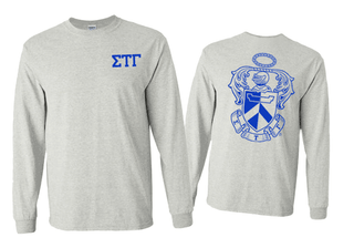 Printify Sigma Tau Gamma World Famous Crest Long Sleeve T Shirt Sigma Tau Gamma World Famous Crest Long Sleeve T-Shirt