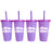Sigma Kappa Glitter Color Changing Cup 4 Pack Sigma Kappa Glitter Color Changing Cup 4-Pack