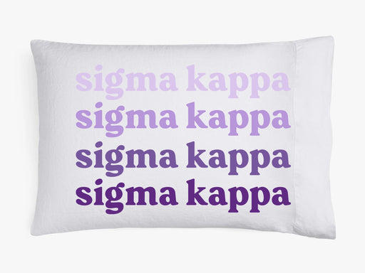 Homedecorgifts Sigma Kappa Ombre Retro Pillowcases