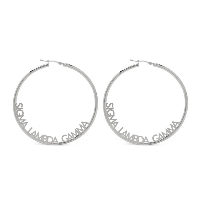 Sigma Lambda Gamma Hoop Earrings Sigma Lambda Gamma Hoop Earrings