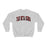 Printify Tau Beta Sigma Christmas Plaid Nickname Crewnecks Tau Beta Sigma Christmas Plaid Nickname Crewnecks