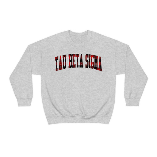 Tau Beta Sigma Tau Beta Sigma Christmas Plaid Nickname Crewnecks