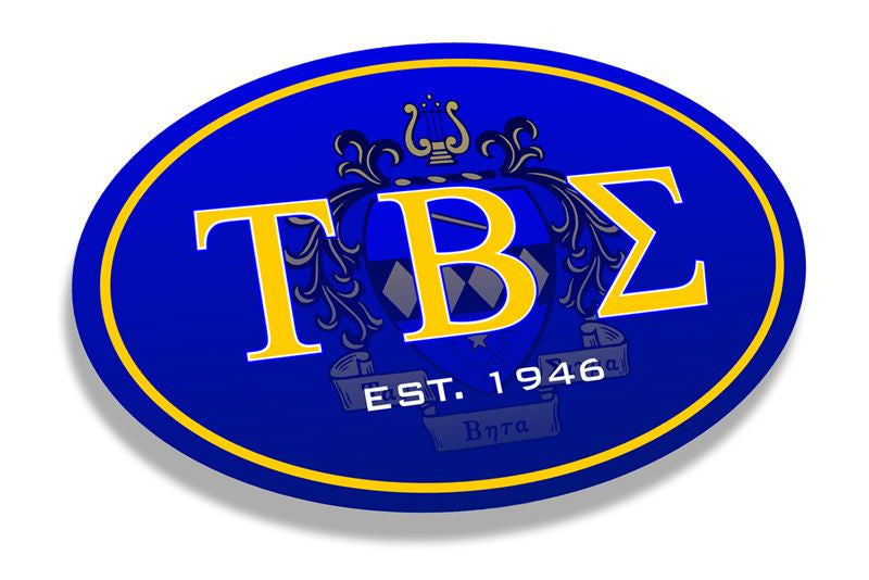 Tau Beta Sigma Color Oval Decal Tau Beta Sigma Color Oval Decal