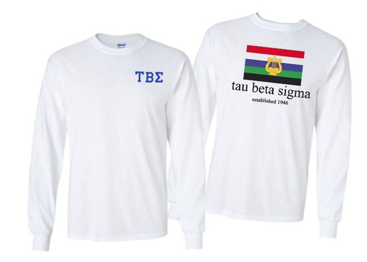 Tau Beta Sigma Flag Long Sleeve T Shirt Tau Beta Sigma Flag Long Sleeve T-shirt
