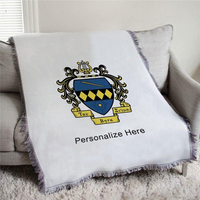 Tau Beta Sigma Full Color Crest Afghan Blanket Throw Tau Beta Sigma Full Color Crest Afghan Blanket Throw