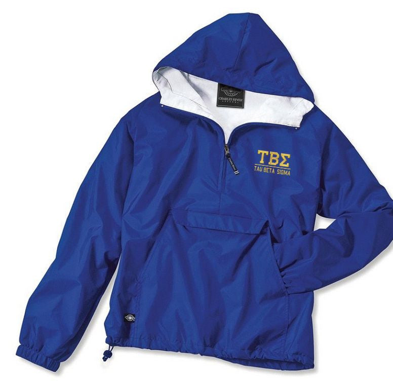 Tau Beta Sigma Greek Letter Anoraks Tau Beta Sigma Greek Letter Windbreaker Pullovers