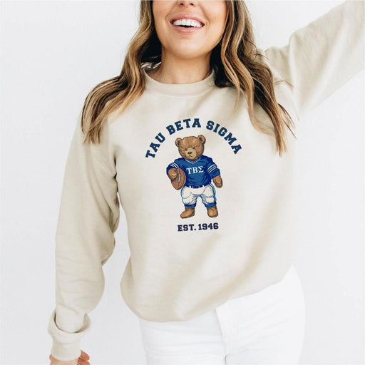 Tau Beta Sigma Tau Beta Sigma Teddy Bear Crewneck Sweatshirt