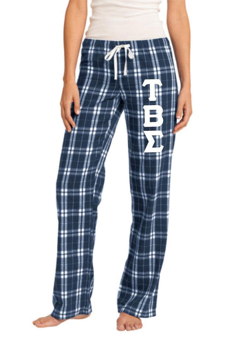 Tau Beta Sigma Women's Flannel Plaid Pant Pj's Tau Beta Sigma Women's Flannel Plaid Pant - PJ's