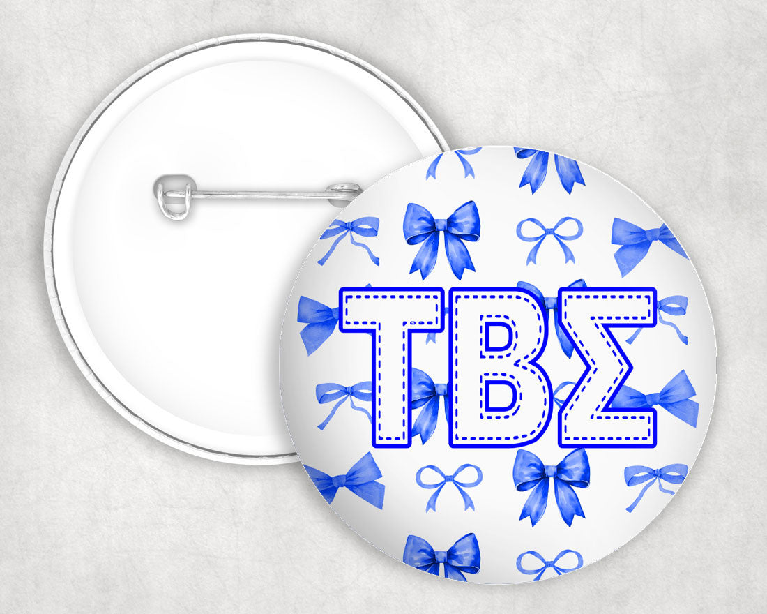 Tau Beta Sigma Multi Bows Pin Buttons Tau Beta Sigma Multi Bows Pin Buttons