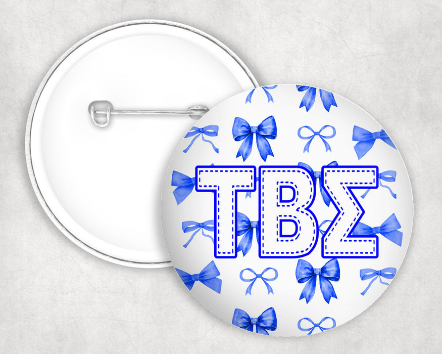 Tau Beta Sigma Multi Bows Pin Buttons Tau Beta Sigma Multi Bows Pin Buttons