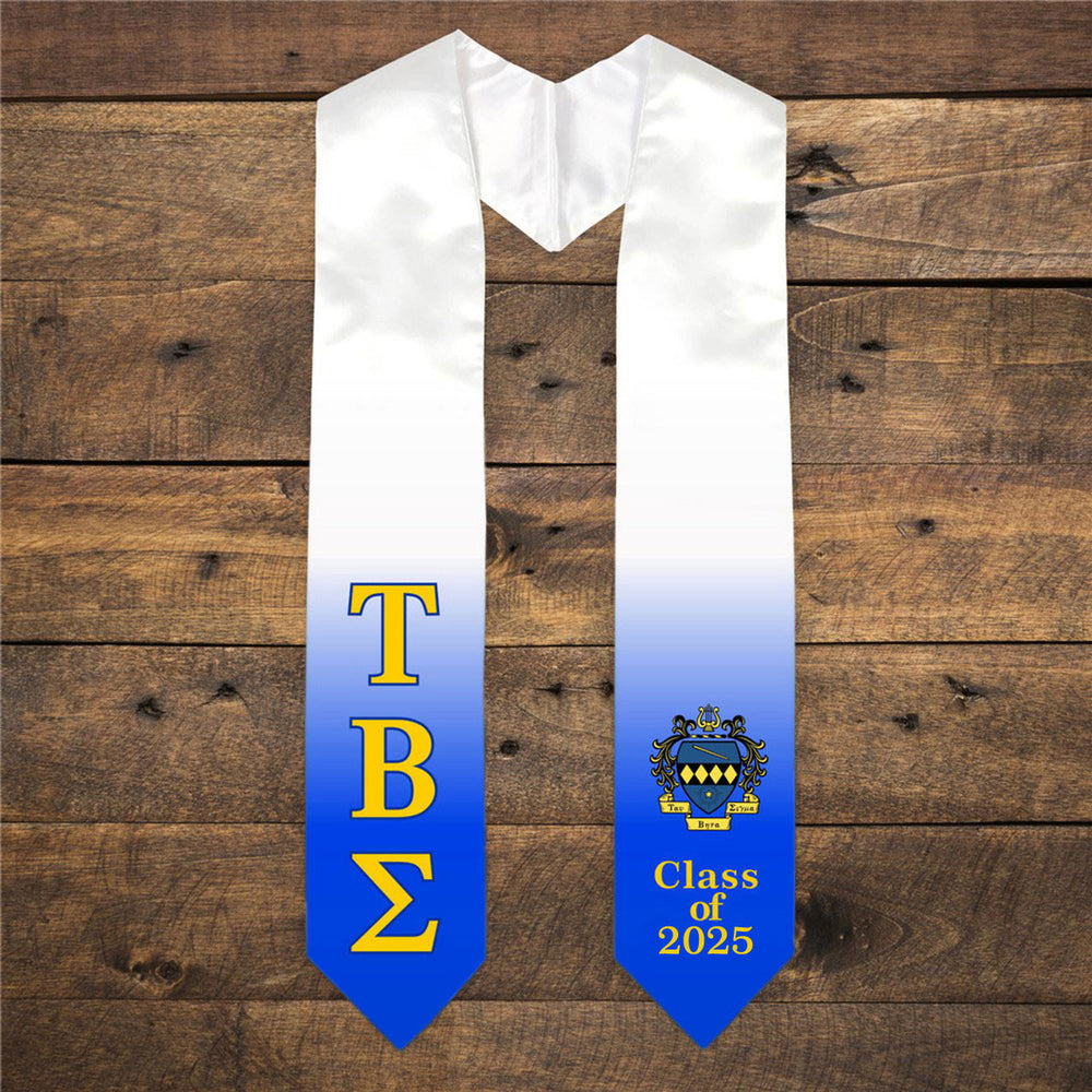 Tau Beta Sigma Extra Fancy Greek Class Of Graduation Stole Tau Beta Sigma Extra Fancy Greek Class Of  Graduation Stole