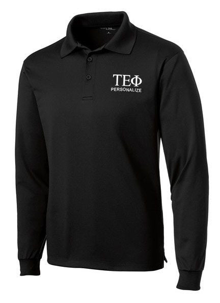 Tau Epsilon Phi Tau Epsilon Phi-World Famous Long Sleeve Dry Fit Polo