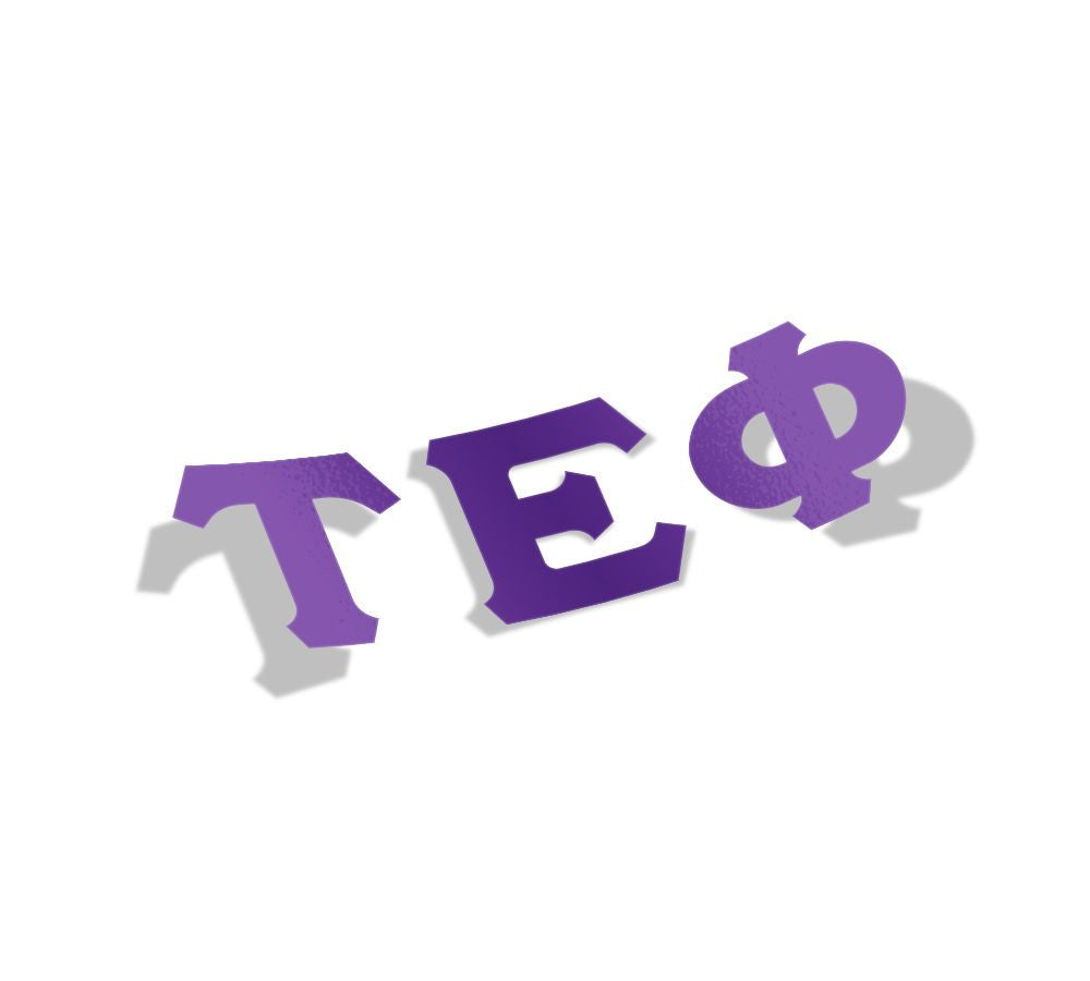 Tau Epsilon Phi Big Greek Letter Window Sticker Decal Tau Epsilon Phi Big Greek Letter Window Sticker Decal