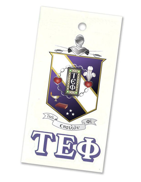 Tau Epsilon Phi Crest Shield Decal Tau Epsilon Phi Crest - Shield Decal