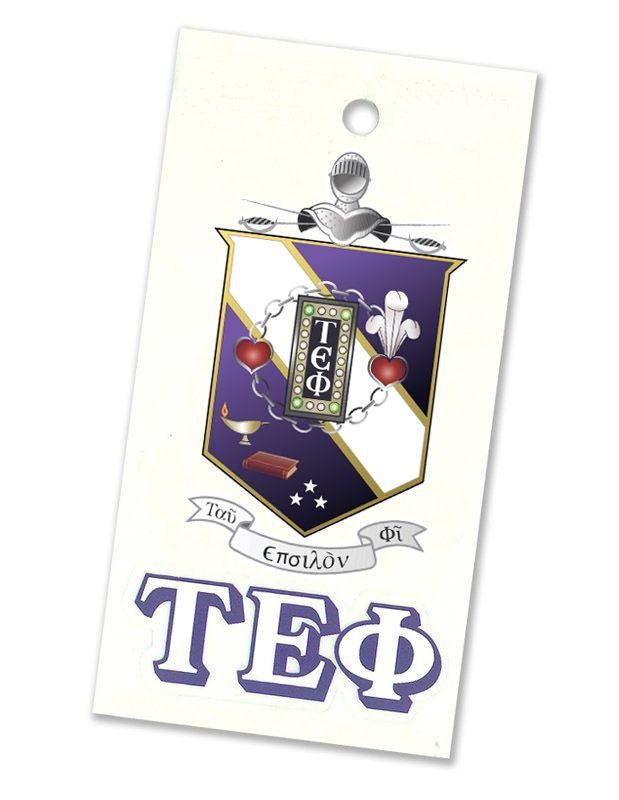 Tau Epsilon Phi Crest Shield Decal Tau Epsilon Phi Crest - Shield Decal