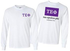 Tau Epsilon Phi Tau Epsilon Phi Flag Long Sleeve T-Shirt