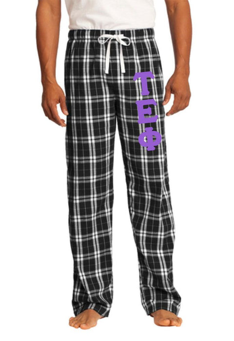 Tau Epsilon Phi Flannel Plaid Pant Pj's Tau Epsilon Phi Flannel Plaid Pant - PJ's