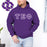 Tau Epsilon Phi Fraternity Crest Shield Twill Letter Hooded Sweatshirt Tau Epsilon Phi Fraternity Crest - Shield Twill Letter Hooded Sweatshirt