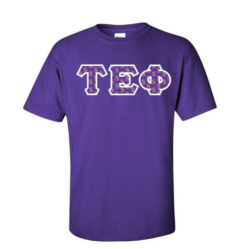 Tau Epsilon Phi Tau Epsilon Phi Fraternity Crest - Shield Twill Letter Tee